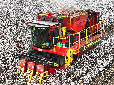 9001诚信金沙4MZD-3C型自走式圆捆打包棉花收获机